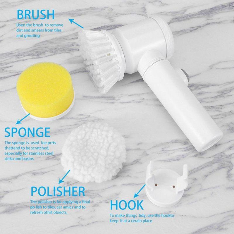 CLEANTK 5 in 1 Home And Kitchen Cleaning Brush